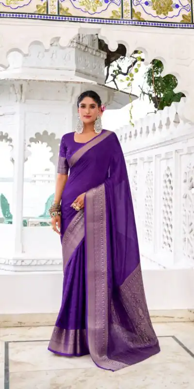 YNF 7902 Purple Color Chinon Printed With Zari Weaving Work Saree With Zari Work. Best Price ₹1549. Delivery 4-6 Working Days. Shop now. | Embroidered Sarees, Bollywood Sarees, Creative Sarees, Designer Sarees, Ethnic Saree, Modern Digital sarees, Party Wear Sarees, Sarees