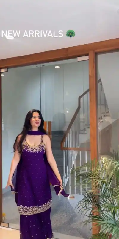 KD 1531 Purple Faux Georgette Lace Work Salwar Suit in . Wedding, Party, Festive, Events, Grab it for ₹2399. Delivery 4-6 Working Days. Shop now. | Casual Suits, Jump Suits, Tops & Bottoms, Track Suits, Trendy Wear, Creative suits, Designer Suits, Palazzo Suits, Party Wear Suits, Patiala Suits, Salwar suit, Straight Suits