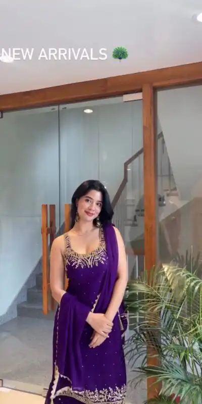 KD 1531 Purple Faux Georgette Lace Work Salwar Suit in . Wedding, Party, Festive, Events, Grab it for ₹2399. Delivery 4-6 Working Days. Shop now. | Casual Suits, Jump Suits, Tops & Bottoms, Track Suits, Trendy Wear, Creative suits, Designer Suits, Palazzo Suits, Party Wear Suits, Patiala Suits, Salwar suit, Straight Suits