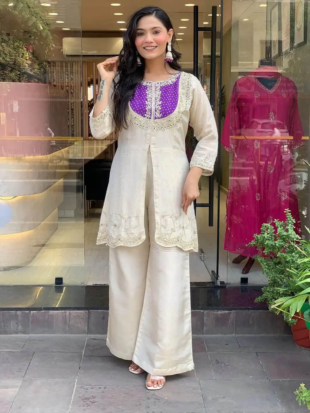 SRK 5277 Purple Mal Cotton With Embroidery Work & Bead Work Salwar Suit . Affordable Price ₹1799. Delivery 4-6 Working Days. Shop now. | Casual Suits, Jump Suits, Creative suits, Designer Suits, Palazzo Suits, Party Wear Suits, Patiala Suits, Salwar suit, Straight Suits