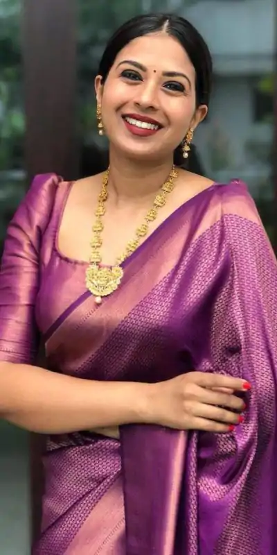 KP 4040 Purple Soft Lichi Silk Saree Perfect for Wedding, Party, Ethnic Day, Raksha Bandhan, Temple Visit – . Exclusive Offer ₹1299. Delivery 4-6 Working D | Creative Sarees, Embroidered Sarees, Bollywood Sarees, Designer Sarees, Ethnic Saree, Modern Digital sarees, Party Wear Sarees, Sarees