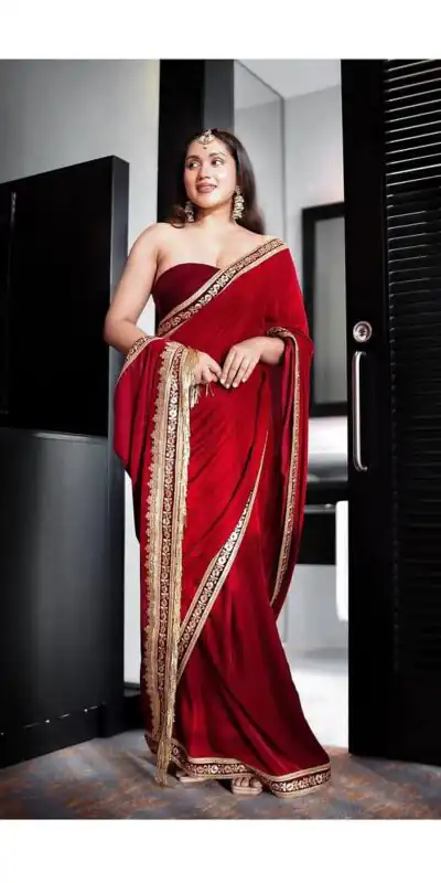 SC 239 Pink Georgette With Lace Work & Lace Border Saree . Wedding, Party, Festive, Events, Exclusive Offer ₹1599. Delivery 4-6 Working Days. Shop now. | Creative Sarees, Embroidered Sarees, Bollywood Sarees, Designer Sarees, Ethnic Saree, Modern Digital sarees, Party Wear Sarees, Sarees