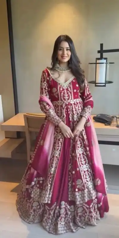 RTC 5929 Red in Faux Georgette Lace Work & Digital Print Lehenga Choli . Now at just ₹2499. Delivery 4-6 Working Days. Shop now. | Bollywood Lehenga, Creative Lehenga, Designer Lehenga, Embroidered Lehenga, Lehenga, Party Wear Lehenga