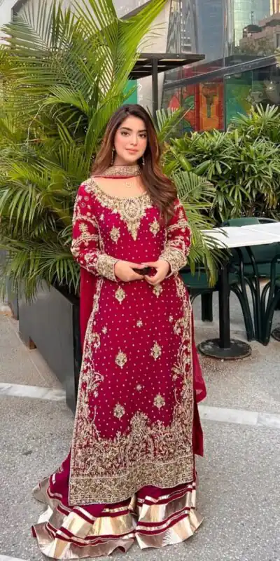 NSR 870 Red Georgette Silk Embroidery Lace Work Salwaar Suit in . Introductory Price ₹2399. Delivery 4-6 Working Days. Shop now. | Casual Suits, Jump Suits, Tops & Bottoms, Track Suits, Trendy Wear, Creative suits, Designer Suits, Palazzo Suits, Party Wear Suits, Patiala Suits, Salwar suit, Straight Suits