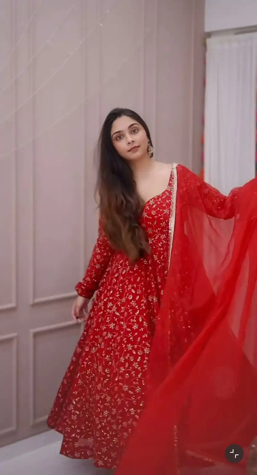 SSR 529 Red Georgette With Heavy Embroidery Sequence Work With Fancy Latkan with Embroidery Work Gown. Introductory Price ₹2149. Delivery 4-6 | Bollywood Gowns, Creative Gowns, Designer Gowns, Embroidered Gowns, Gowns, Party Wear Gowns