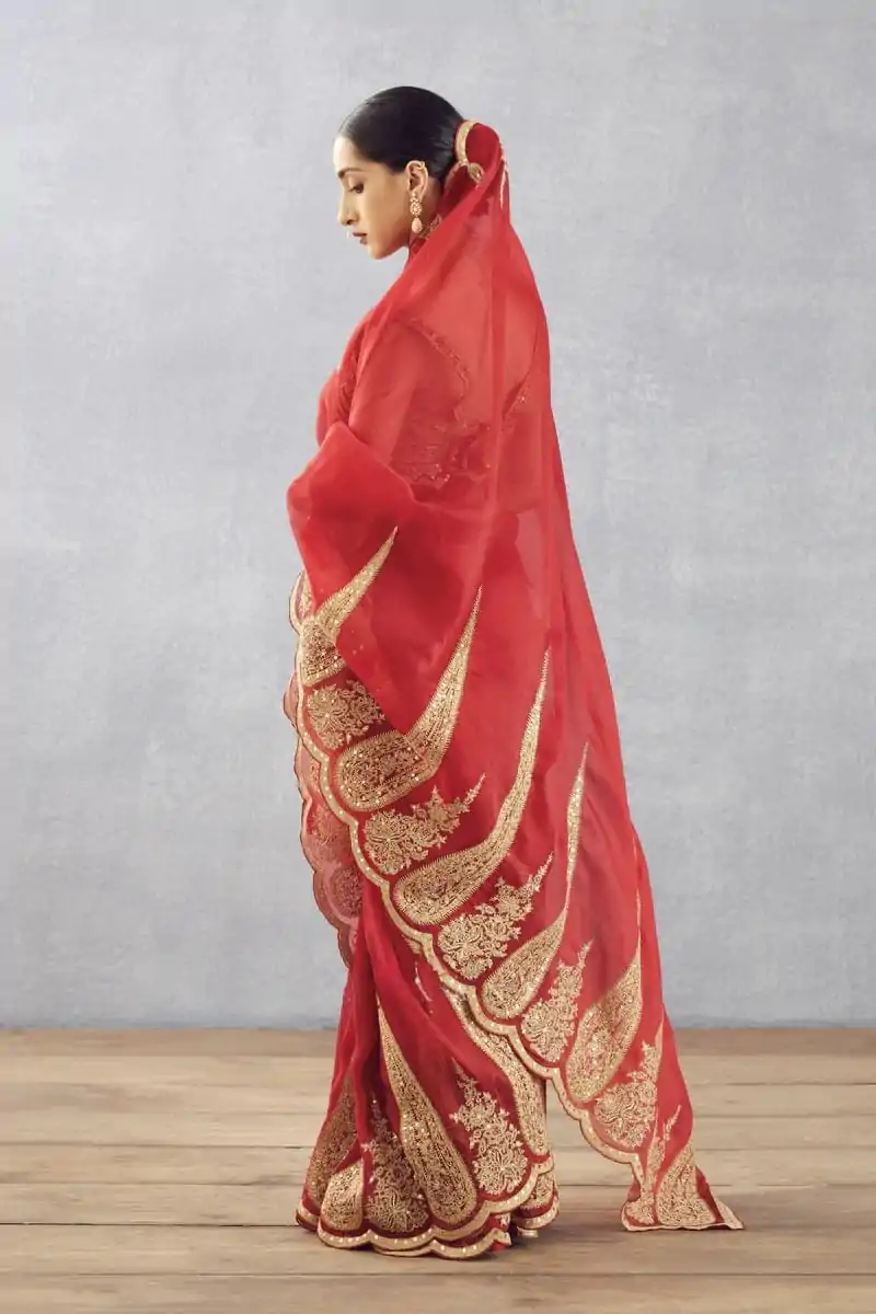DF Queen Red Organza Tissue Saree with Sequins Work & Embroidery. Festive Deal ₹2499. Delivery 4-6 Working Days. Shop now. | Embroidered Sarees, Bollywood Sarees, Creative Sarees, Designer Sarees, Ethnic Saree, Modern Digital sarees, Party Wear Sarees, Sarees