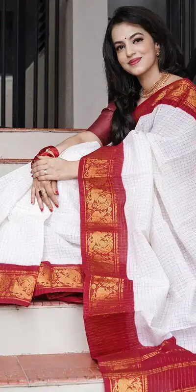 KP 3025 Red Soft Lichi Silk Saree Perfect for Wedding, Party, Baby Shower, Onam, Durga Puja . Available at ₹1449 only. Delivery 4-6 Working Days. | Embroidered Sarees, Bollywood Sarees, Creative Sarees, Designer Sarees, Ethnic Saree, Modern Digital sarees, Party Wear Sarees, Sarees