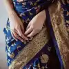 KP 1029 Royal Blue Soft Banarsari Silk Saree Perfect for Wedding, Party, Lohri, Eid, Reception – . Available at ₹1549 only. Delivery 4-6 Working | Creative Sarees, Embroidered Sarees, Bollywood Sarees, Designer Sarees, Ethnic Saree, Modern Digital sarees, Party Wear Sarees, Sarees