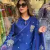 ZSR 3122 Royal Blue Pure Natural Crep Silk Salwar Suit Perfect for Wedding, Party, Pongal, Onam, Reception – . Available at ₹1849 only. Delivery 4-6 Work | Casual Suits, Jump Suits, Creative suits, Designer Suits, Palazzo Suits, Party Wear Suits, Patiala Suits, Salwar suit, Straight Suits