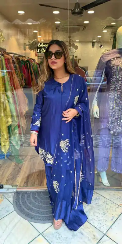 ZSR 3122 Royal Blue Pure Natural Crep Silk Salwar Suit Perfect for Wedding, Party, Pongal, Onam, Reception – . Available at ₹1849 only. Delivery 4-6 Work | Casual Suits, Jump Suits, Creative suits, Designer Suits, Palazzo Suits, Party Wear Suits, Patiala Suits, Salwar suit, Straight Suits