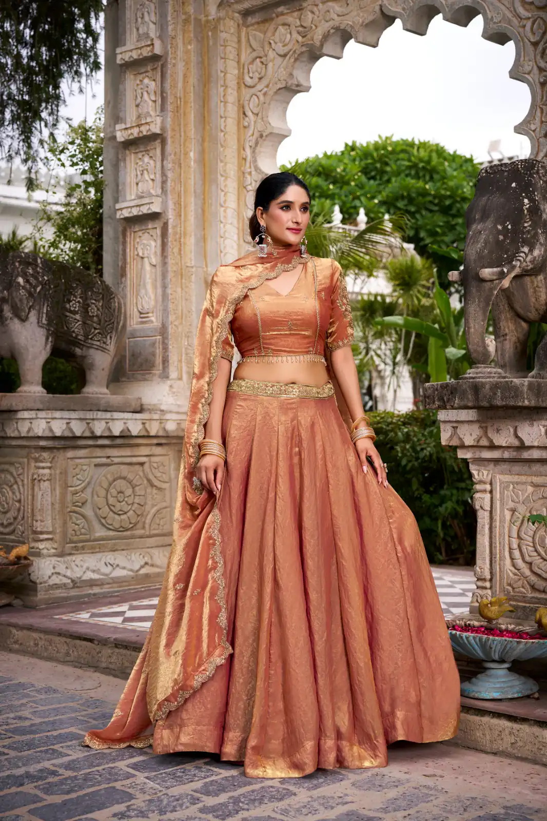 LNB 1440 Rust Fendi Sequins Work & Embroidery Work Lehenga Choli in . Introductory Price ₹2999. Delivery 4-6 Working Days. Shop now. | Creative Lehenga, Bollywood Lehenga, Designer Lehenga, Embroidered Lehenga, Lehenga, Party Wear Lehenga