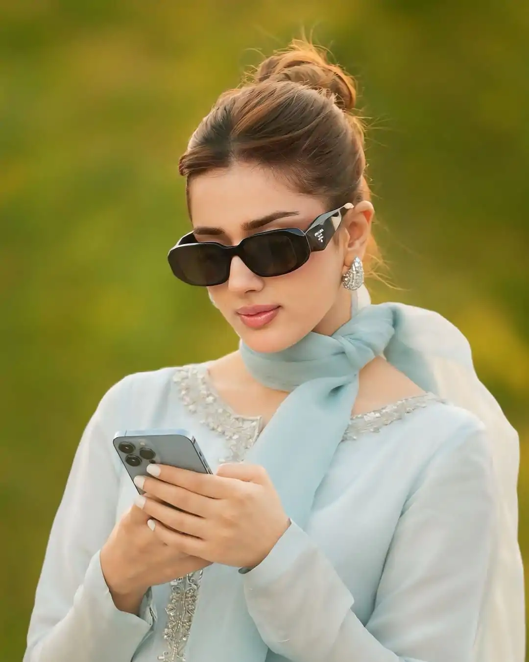 SRK 5252 Sky Blue Faux Georgette Embroidery Work & Bead Work Salwar Suit . Wedding, Party, Festive, Events, Now at just ₹1499 | Casual Suits, Jump Suits, Creative suits, Designer Suits, Palazzo Suits, Party Wear Suits, Patiala Suits, Salwar suit, Straight Suits