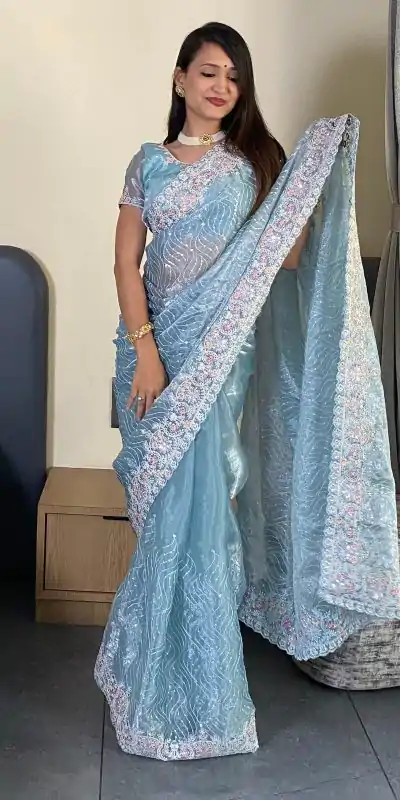 SC 239 Pink Georgette With Lace Work & Lace Border Saree . Wedding, Party, Festive, Events, Exclusive Offer ₹1599. Delivery 4-6 Working Days. Shop now. | Creative Sarees, Embroidered Sarees, Bollywood Sarees, Designer Sarees, Ethnic Saree, Modern Digital sarees, Party Wear Sarees, Sarees