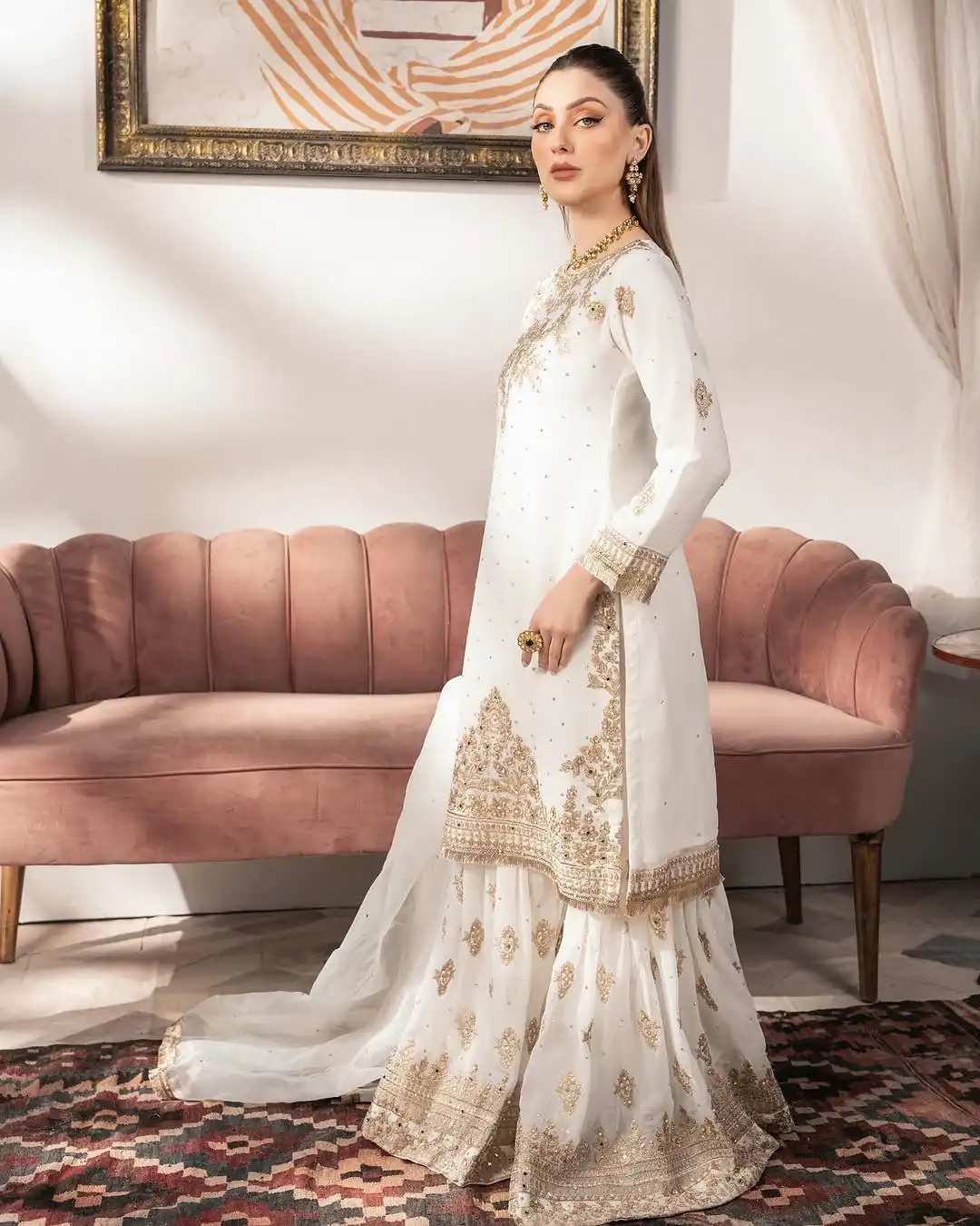 SR 1663 White Faux Georgette Salwar Suit Perfect for Wedding, Party, Festival Celebrations, Lohri, Raksha Bandhan – . Special Price ₹2199. Delivery 4-6 Days | Casual Suits, Jump Suits, Creative suits, Designer Suits, Palazzo Suits, Party Wear Suits, Patiala Suits, Salwar suit, Straight Suits