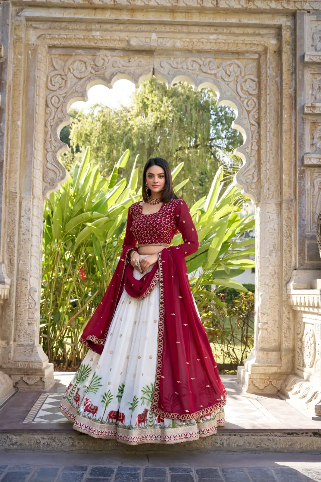 LNB 1412 White Georgette With Sequins Work & Embroidery Work Lehenga Choli Affordable Price ₹2799. Delivery 4-6 Working Days. Shop now. | Bollywood Lehenga, Creative Lehenga, Designer Lehenga, Embroidered Lehenga, Lehenga, Party Wear Lehenga