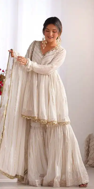 SRK 5300 White Mal Chanderi With Lace Work & Mirror Work Salwar Suit . Get it for ₹2099. Delivery 4-6 Working Days. Shop now. | Casual Suits, Jump Suits, Tops & Bottoms, Track Suits, Trendy Wear, Creative suits, Designer Suits, Palazzo Suits, Party Wear Suits, Patiala Suits, Salwar suit, Straight Suits