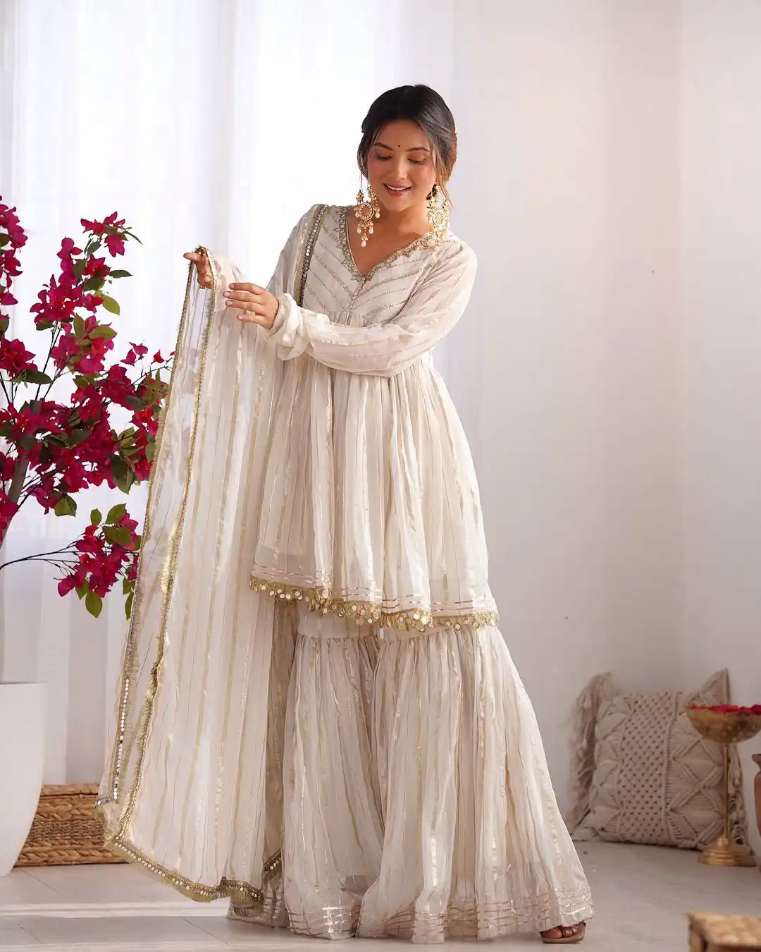 SRK 5300 White Mal Chanderi With Lace Work & Mirror Work Salwar Suit . Get it for ₹2099. Delivery 4-6 Working Days. Shop now. | Casual Suits, Jump Suits, Tops & Bottoms, Track Suits, Trendy Wear, Creative suits, Designer Suits, Palazzo Suits, Party Wear Suits, Patiala Suits, Salwar suit, Straight Suits