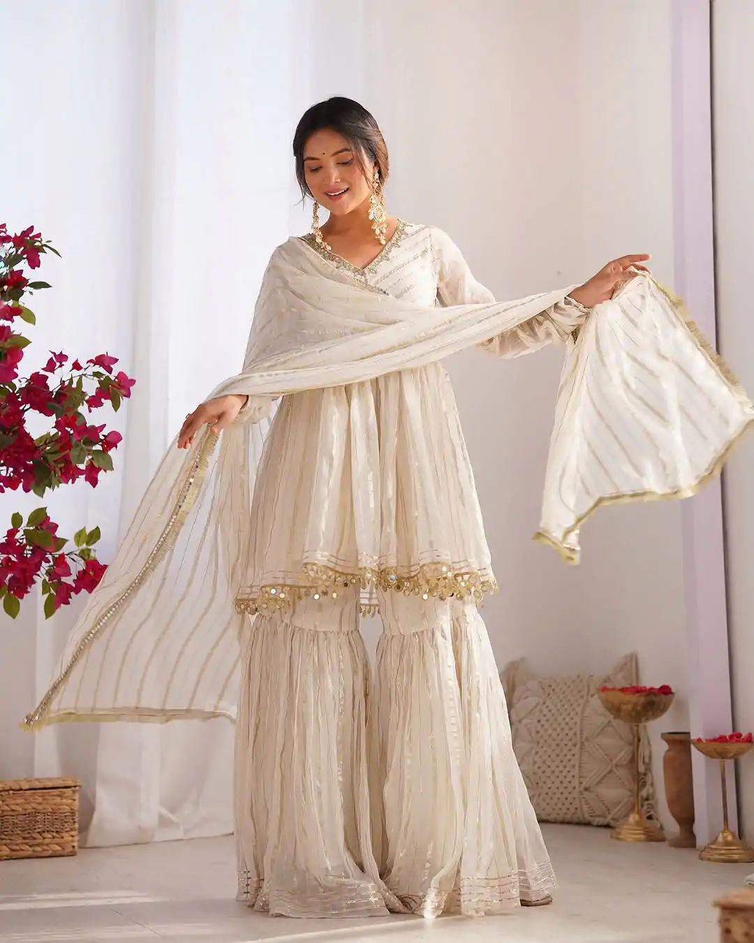 SRK 5300 White Mal Chanderi With Lace Work & Mirror Work Salwar Suit . Get it for ₹2099. Delivery 4-6 Working Days. Shop now. | Casual Suits, Jump Suits, Tops & Bottoms, Track Suits, Trendy Wear, Creative suits, Designer Suits, Palazzo Suits, Party Wear Suits, Patiala Suits, Salwar suit, Straight Suits