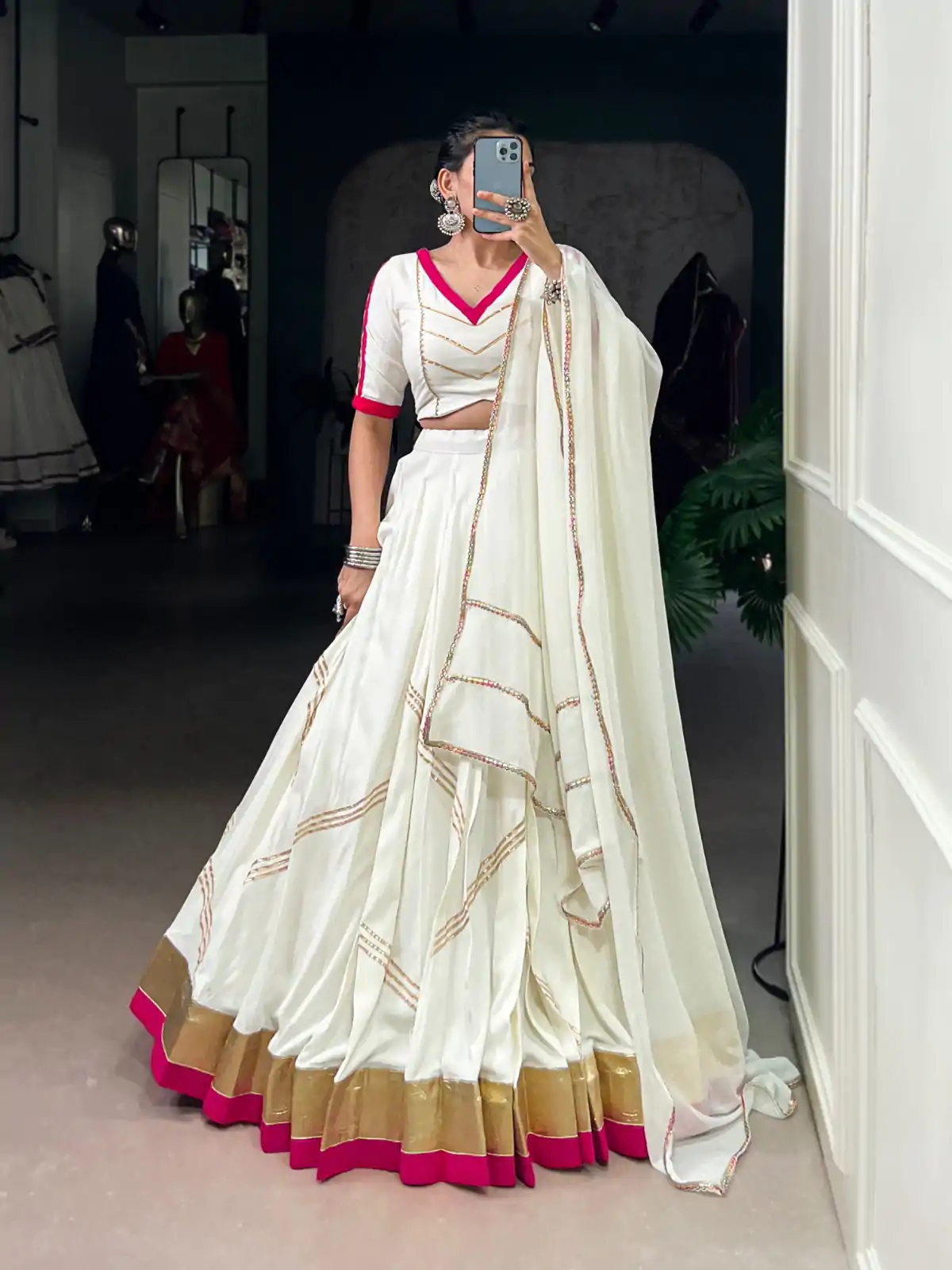 LNB 1622 White Color Rayon Embossed Design Gota Patti Lace Touch Up Lehenga Choli Wedding, Party, Festive, Events Etc. Delivery 4-6 Working Days Rs 3199 | Creative Lehenga, Bollywood Lehenga, Designer Lehenga, Embroidered Lehenga, Lehenga, Party Wear Lehenga