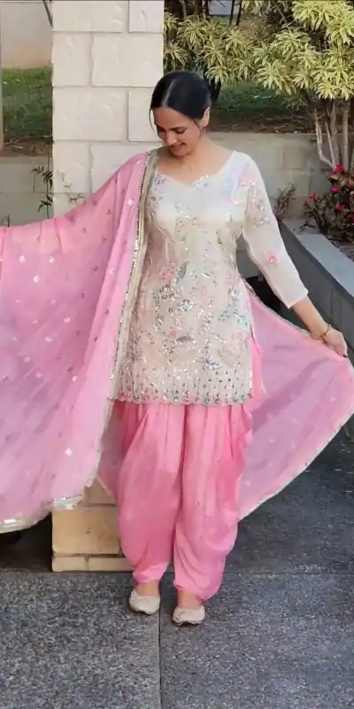 BE 403 White in Vichitra Silk Embroidery Work & Mirror Work Salwar Suit . Introductory Price ₹2099. Delivery 4-6 Working Days. Shop now. | Casual Suits, Jump Suits, Creative suits, Designer Suits, Palazzo Suits, Party Wear Suits, Patiala Suits, Salwar suit, Straight Suits