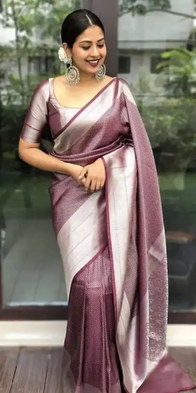 KP 4040 Wine Soft Lichi Silk Saree Perfect for Wedding, Party, Ethnic Day, Raksha Bandhan, Temple Visit – . Exclusive Offer ₹1299. Delivery 4-6 Working D | Creative Sarees, Embroidered Sarees, Bollywood Sarees, Designer Sarees, Ethnic Saree, Modern Digital sarees, Party Wear Sarees, Sarees