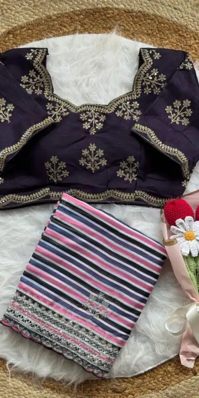 AC MIRA Wine in Color Soft Organza Embroidery Work & Lace Work Saree . Get it for ₹2449. Delivery 4-6 Working Days. Shop now. | Creative Sarees, Embroidered Sarees, Bollywood Sarees, Designer Sarees, Ethnic Saree, Modern Digital sarees, Party Wear Sarees, Sarees