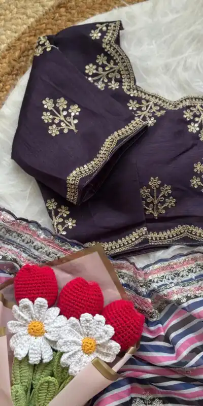 AC MIRA Wine in Color Soft Organza Embroidery Work & Lace Work Saree . Get it for ₹2449. Delivery 4-6 Working Days. Shop now. | Creative Sarees, Embroidered Sarees, Bollywood Sarees, Designer Sarees, Ethnic Saree, Modern Digital sarees, Party Wear Sarees, Sarees