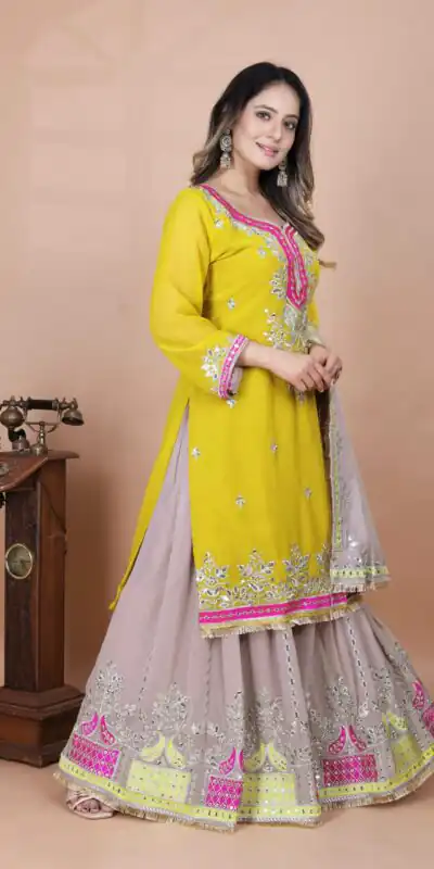 SRK 5260 Pink Faux Georgette With 5mm Embroidery Sequence Work Perfect for Wedding, Party, Karwa Chauth, Ethnic Day, Baisakhi Beast Price At 2149/- Only | Casual Suits, Jump Suits, Creative suits, Designer Suits, Palazzo Suits, Party Wear Suits, Patiala Suits, Salwar suit, Straight Suits