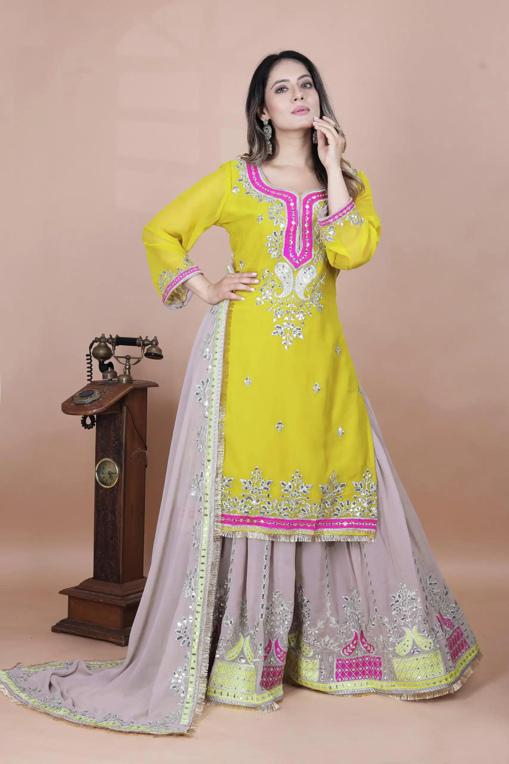 SRK 5260 Pink Faux Georgette With 5mm Embroidery Sequence Work Perfect for Wedding, Party, Karwa Chauth, Ethnic Day, Baisakhi Beast Price At 2149/- Only | Casual Suits, Jump Suits, Creative suits, Designer Suits, Palazzo Suits, Party Wear Suits, Patiala Suits, Salwar suit, Straight Suits