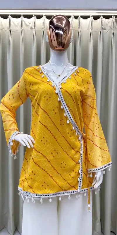 BE 399 Yellow in Georgette Cowrie Work & Lace Work Salwar Suit . Special Price ₹1799. Delivery 4-6 Working Days. Shop now. | Casual Suits, Jump Suits, Tops & Bottoms, Track Suits, Trendy Wear, Creative suits, Designer Suits, Palazzo Suits, Party Wear Suits, Patiala Suits, Salwar suit, Straight Suits