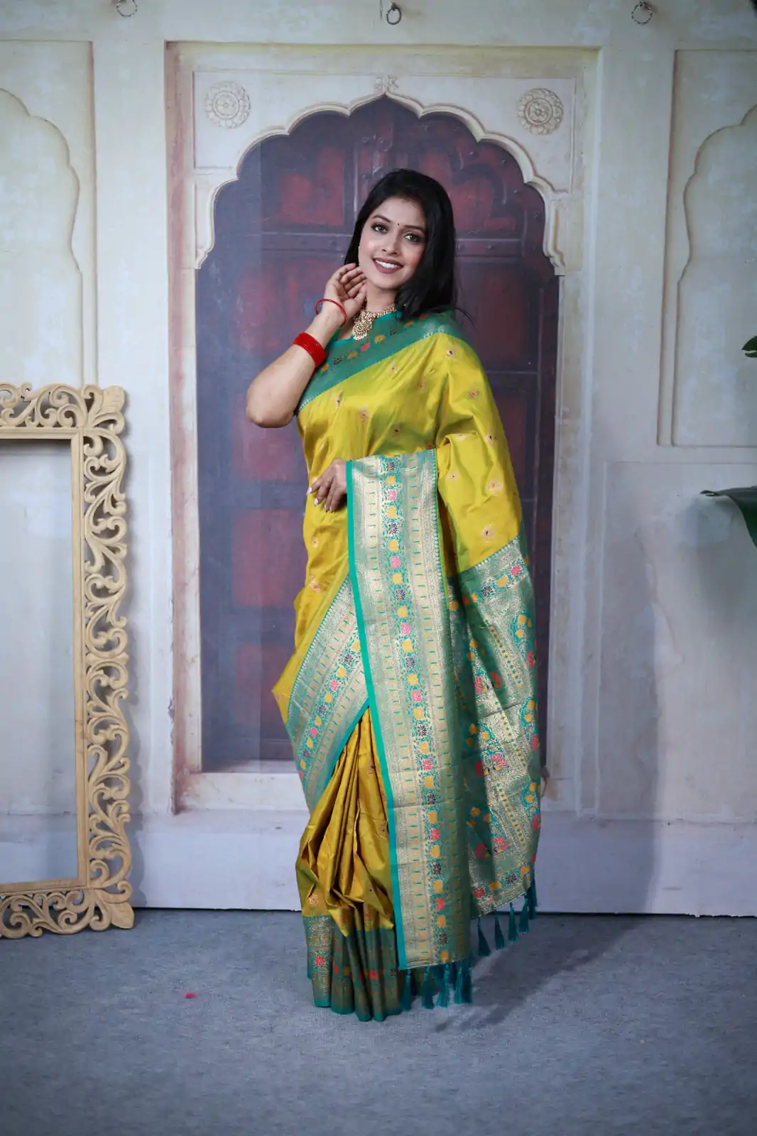 MB 18 Yellow Paithani Ajanta Lotus Saree Perfect for Wedding, Party, Lohri, Durga Puja, Eid – . Get it for ₹2449. Delivery 4-6 Working Days. Shop now. | Creative Sarees, Embroidered Sarees, Bollywood Sarees, Designer Sarees, Ethnic Saree, Modern Digital sarees, Party Wear Sarees, Sarees