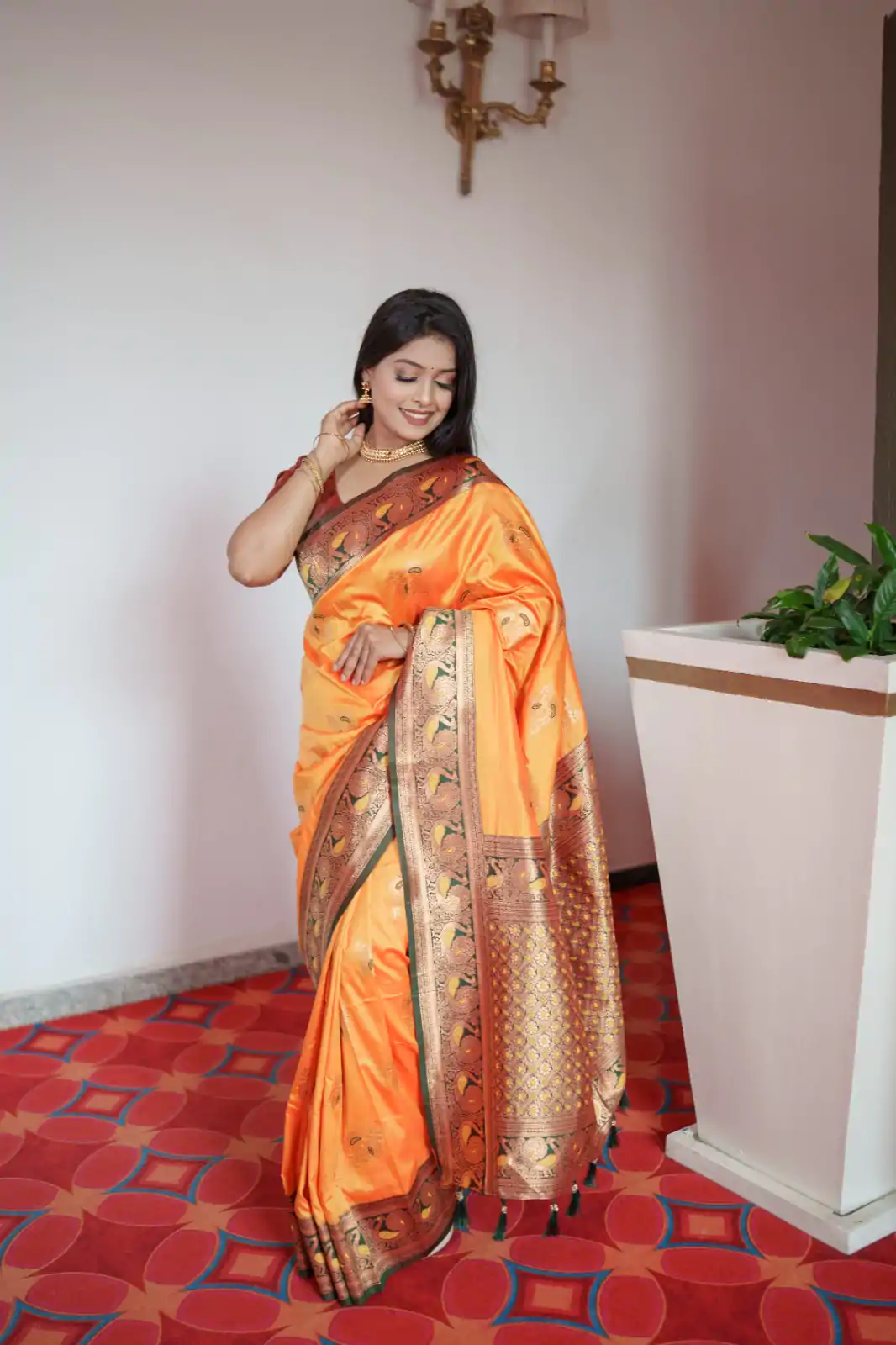 MB Paithani-3 Yellow in Pethani Silk Zari Work & Lace Work Saree . Grab it for ₹2199. Delivery 4-6 Working Days. Shop now. | Creative Sarees, Embroidered Sarees, Bollywood Sarees, Designer Sarees, Ethnic Saree, Modern Digital sarees, Party Wear Sarees, Sarees