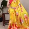 YNF 7004 Yellow Color Satin Silk Floral Printed Designer Work Saree . Grab it for ₹1549. Delivery 4-6 Working Days. Shop now. | Embroidered Sarees, Bollywood Sarees, Creative Sarees, Designer Sarees, Ethnic Saree, Modern Digital sarees, Party Wear Sarees, Sarees