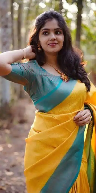 KP 5059 Yellow Color Soft Lichi Silk Cloth. Saree with Designer Work. Get it for ₹1449. Delivery 4-6 Working Days. Shop now. | Embroidered Sarees, Bollywood Sarees, Creative Sarees, Designer Sarees, Ethnic Saree, Modern Digital sarees, Party Wear Sarees, Sarees