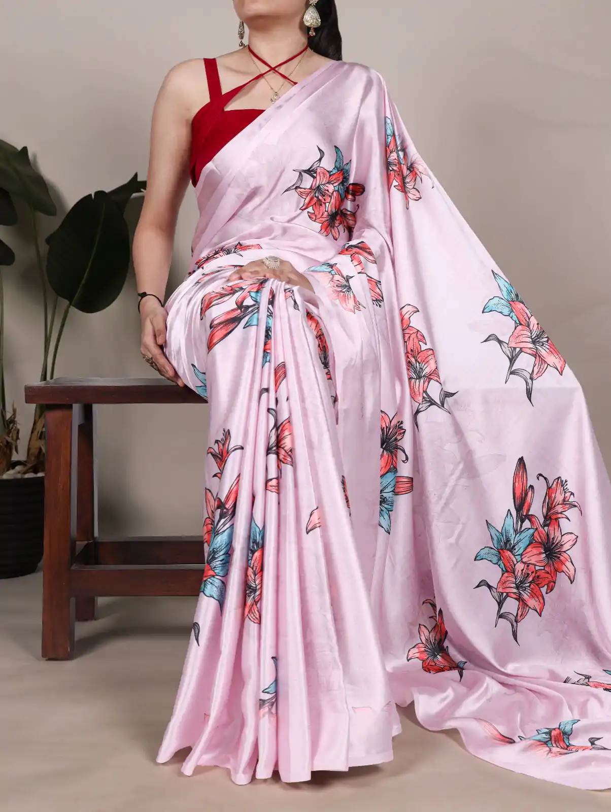YNF 7004 Baby Pink Color Satin Silk Floral Printed Designer Work Saree . Grab it for ₹1549. Delivery 4-6 Working Days. Shop now. | Creative Sarees, Embroidered Sarees, Bollywood Sarees, Designer Sarees, Ethnic Saree, Modern Digital sarees, Party Wear Sarees, Sarees
