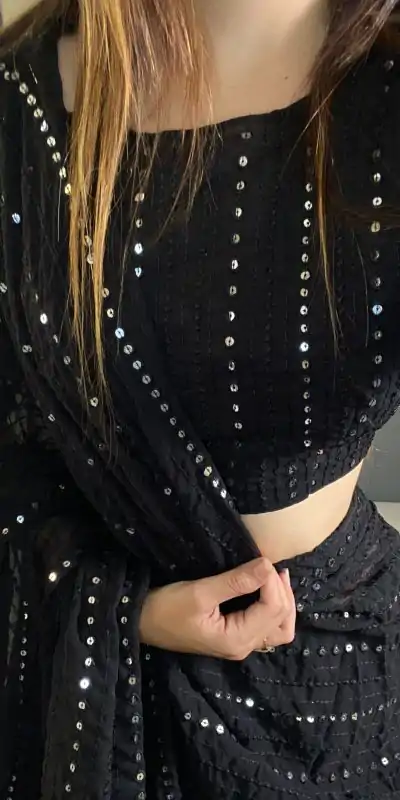 BT SUMAN Black Fox Georgette SareePerfect for Wedding, Party, Sangeet, Baisakhi, Karwa Chauth – . Special Price ₹1749. Delivery 4-6 Working Days. | Creative Sarees, Embroidered Sarees, Bollywood Sarees, Designer Sarees, Ethnic Saree, Modern Digital sarees, Party Wear Sarees, Sarees