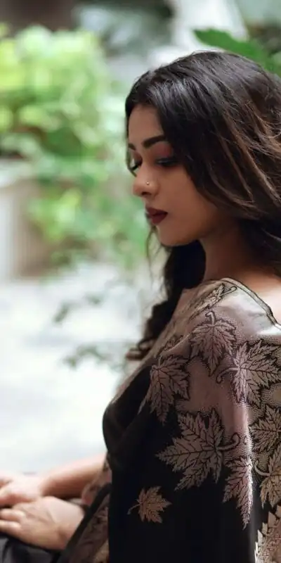 KPR 199 Black Color Soft Lichi Silk Saree with Lace Work & Lace Border. Get it for ₹1349. Delivery 4-6 Working Days. Shop now. | Creative Sarees, Embroidered Sarees, Bollywood Sarees, Designer Sarees, Ethnic Saree, Modern Digital sarees, Party Wear Sarees, Sarees