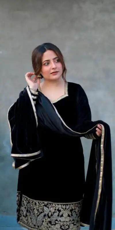 VLM 228 Black Viscose Velvet Salwar Suit with Embroidery Work & Lace Work. Affordable Price ₹2099. Delivery 4-6 Working Days. Shop now. | Bollywood Lehenga, Creative Lehenga, Designer Lehenga, Embroidered Lehenga, Lehenga, Party Wear Lehenga