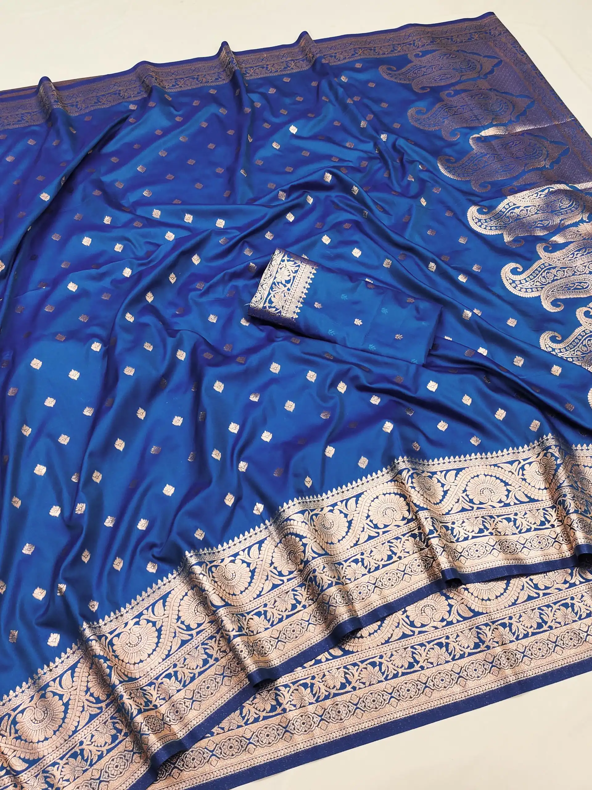 MB 1132 Blue Banarasi silk Saree Perfect for Wedding, Party, Traditional Day, Lohri, Durga Puja – . Festive Deal ₹1849. Delivery 4-6 Working Days. | Creative Sarees, Embroidered Sarees, Bollywood Sarees, Designer Sarees, Ethnic Saree, Modern Digital sarees, Party Wear Sarees, Sarees
