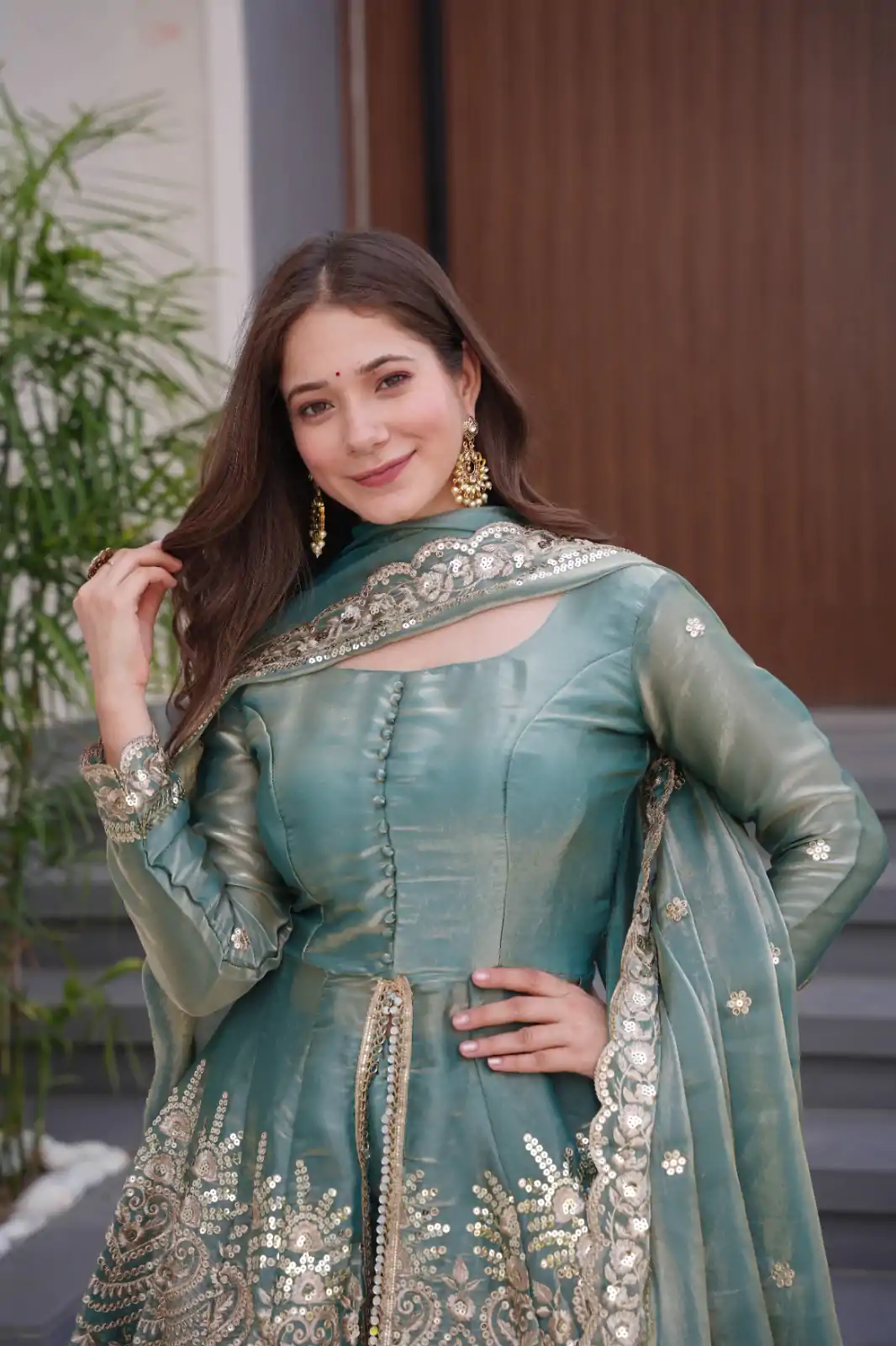 FC SSC 658 Firozi Fendy Satin Silk Gown Perfect for Wedding, Party, Karwa Chauth, Family Gatherings, Holi – . Now at just ₹2999. Delivery 4-6 Working | Bollywood Lehenga, Creative Lehenga, Designer Lehenga, Embroidered Lehenga, Lehenga, Party Wear Lehenga