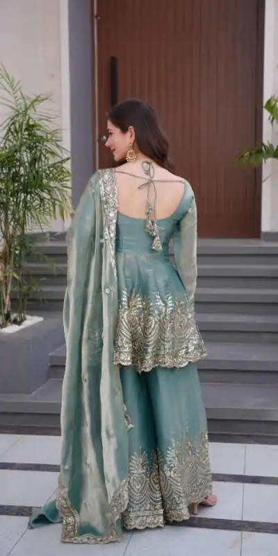 FC SSC 658 Firozi Fendy Satin Silk Gown Perfect for Wedding, Party, Karwa Chauth, Family Gatherings, Holi – . Now at just ₹2999. Delivery 4-6 Working | Bollywood Lehenga, Creative Lehenga, Designer Lehenga, Embroidered Lehenga, Lehenga, Party Wear Lehenga