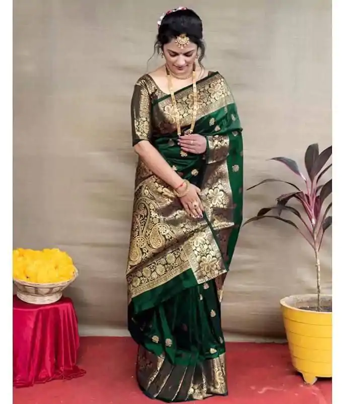 KP 6041 Green in Soft Lichi Silk Lace Work & Lace Border Saree . Introductory Price ₹1299. Delivery 4-6 Working Days. Shop now. | Creative Sarees, Embroidered Sarees, Bollywood Sarees, Designer Sarees, Ethnic Saree, Modern Digital sarees, Party Wear Sarees, Sarees