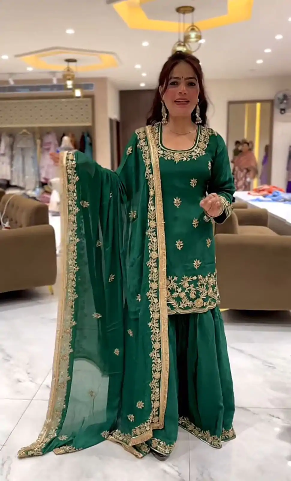 ND 5044 Green Natural Crep With Embroidery Work Salwar Suit . Affordable Price ₹2149. Delivery 4-6 Working Days. Shop now. | Casual Suits, Jump Suits, Creative suits, Designer Suits, Palazzo Suits, Party Wear Suits, Patiala Suits, Salwar suit, Straight Suits