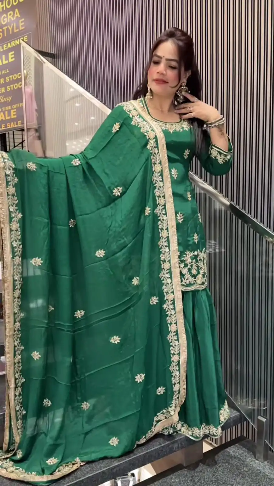 ND 5044 Green Natural Crep With Embroidery Work Salwar Suit . Affordable Price ₹2149. Delivery 4-6 Working Days. Shop now. | Casual Suits, Jump Suits, Creative suits, Designer Suits, Palazzo Suits, Party Wear Suits, Patiala Suits, Salwar suit, Straight Suits