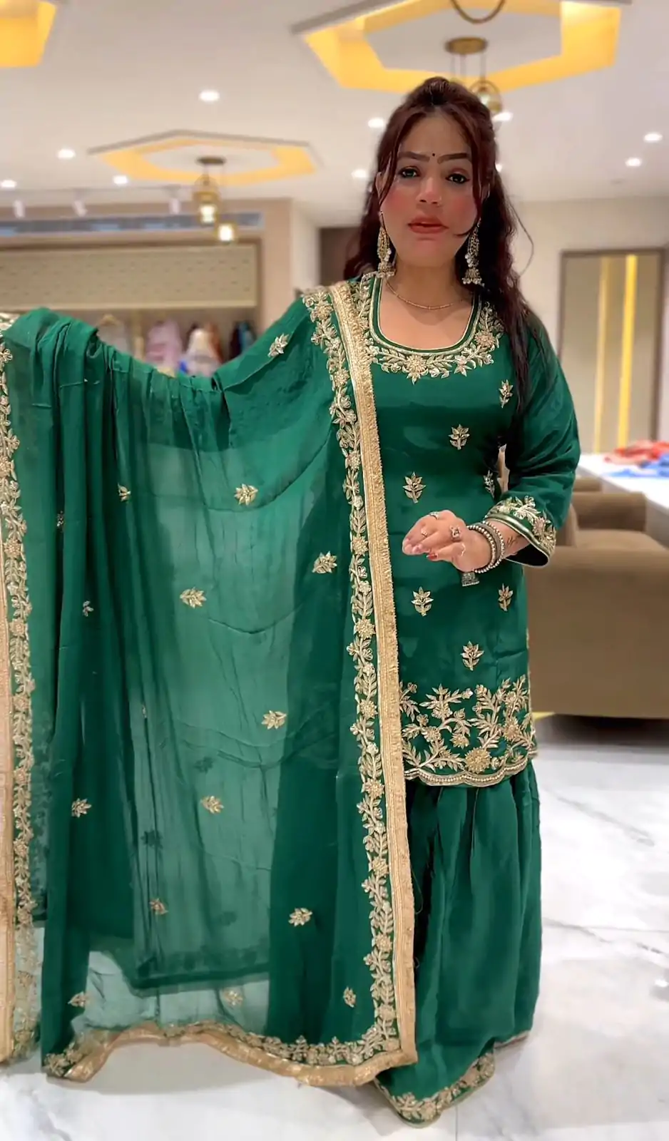 ND 5044 Green Natural Crep With Embroidery Work Salwar Suit . Affordable Price ₹2149. Delivery 4-6 Working Days. Shop now. | Casual Suits, Jump Suits, Creative suits, Designer Suits, Palazzo Suits, Party Wear Suits, Patiala Suits, Salwar suit, Straight Suits