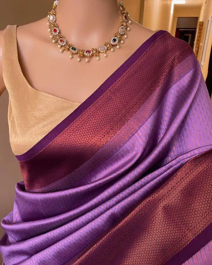 KPR 206 Lavender in Soft Lichi Silk Lace Jacquard Border & Lace Work Saree . Special Price ₹1399. Delivery 4-6 Working Days. Shop now. | Creative Sarees, Embroidered Sarees, Bollywood Sarees, Designer Sarees, Ethnic Saree, Modern Digital sarees, Party Wear Sarees, Sarees