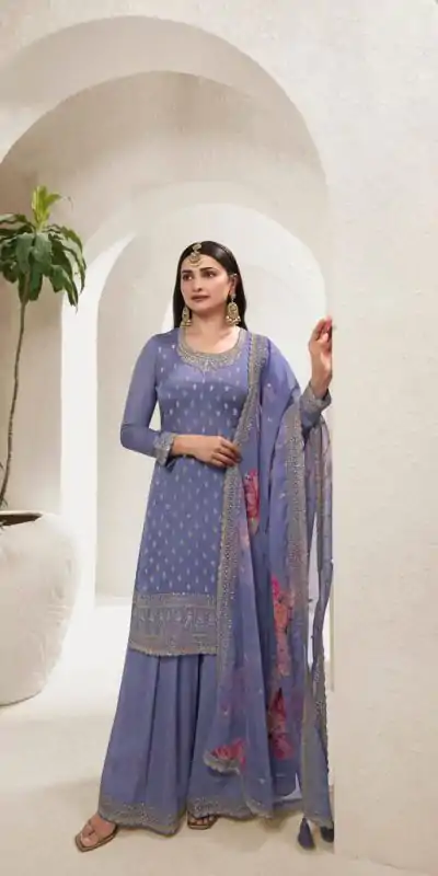 FC V 67831 Lavender in Viscose Chinon Zari Work & Embroidery Work Salwar Suit . Grab it for ₹3049. Delivery 4-6 Working Days. Shop now. | Casual Suits, Jump Suits, Creative suits, Designer Suits, Palazzo Suits, Party Wear Suits, Patiala Suits, Salwar suit, Straight Suits