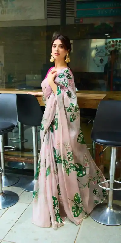 AC ZOYA Light Pink in Color Soft Organza Designer Work Saree . Wedding, Party, Festive, Events, Best Price ₹2399. Delivery 4-6 Working Days. Shop now. | Creative Sarees, Embroidered Sarees, Bollywood Sarees, Designer Sarees, Ethnic Saree, Modern Digital sarees, Party Wear Sarees, Sarees