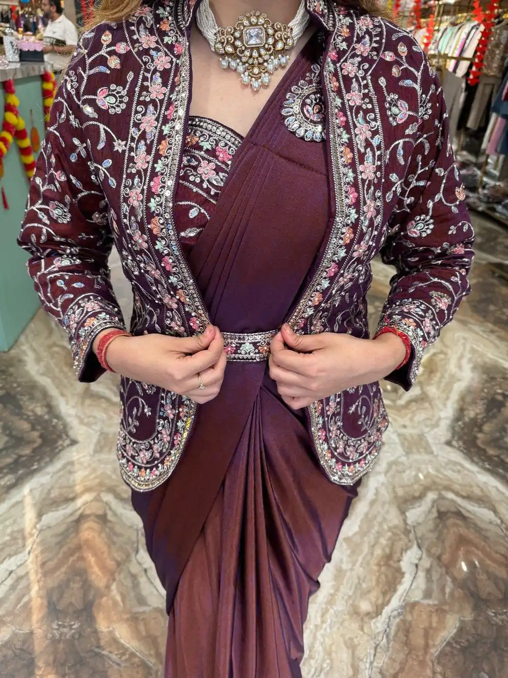 ST 1078 Maroon in Color Rangoli Silk Embroidery Work Saree .Wedding, Party, Festive, Events,Best Price ₹2399. Delivery 4-6 Working Days. Shop now. | Creative Sarees, Embroidered Sarees, Bollywood Sarees, Designer Sarees, Ethnic Saree, Modern Digital sarees, Party Wear Sarees, Sarees