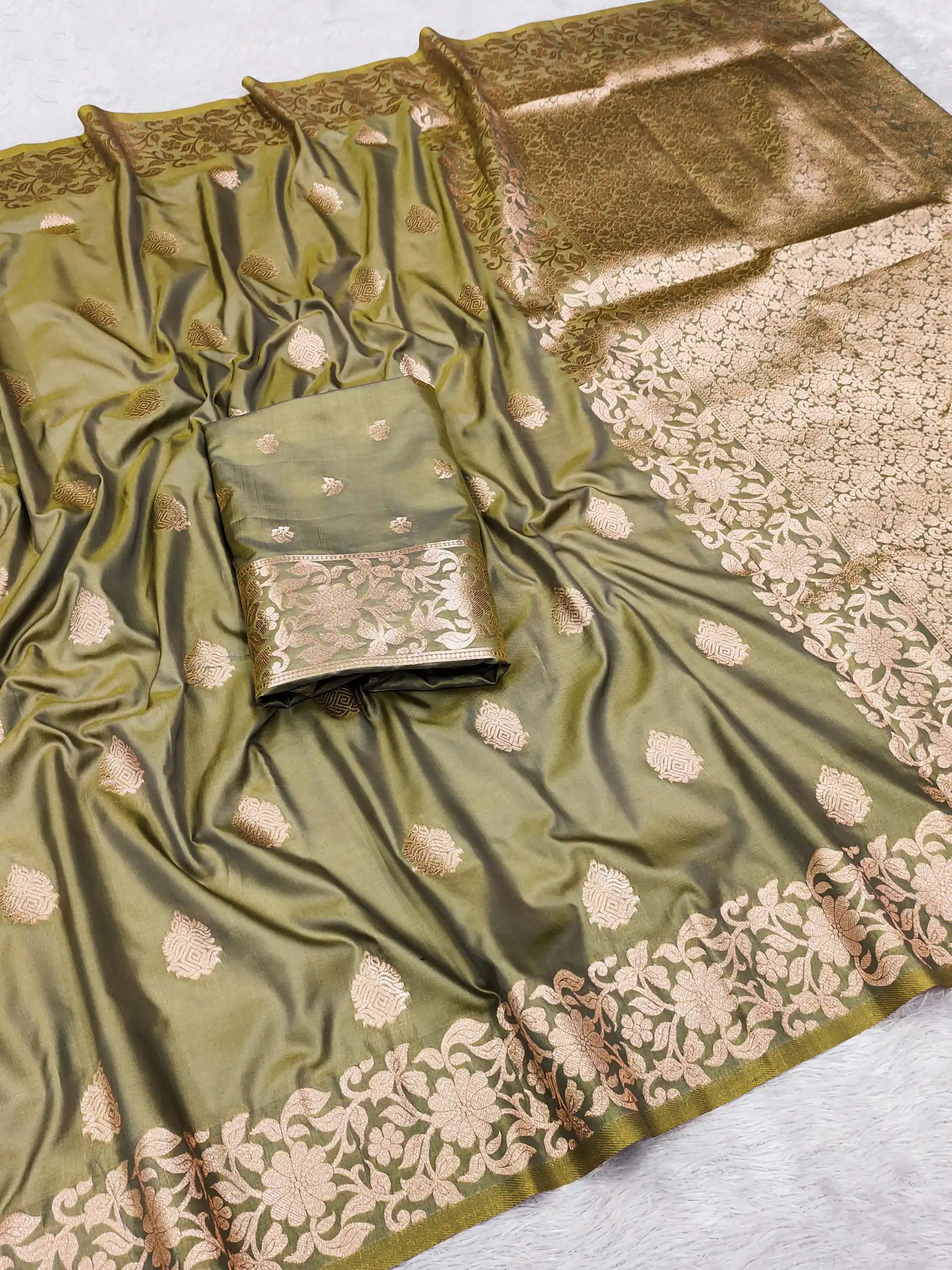 MB 1133 Mehendi in Banarasi Silk Lace Work & Zari Work Saree . Introductory Price ₹1849. Delivery 4-6 Working Days. Shop now. | Creative Sarees, Embroidered Sarees, Bollywood Sarees, Designer Sarees, Ethnic Saree, Modern Digital sarees, Party Wear Sarees, Sarees